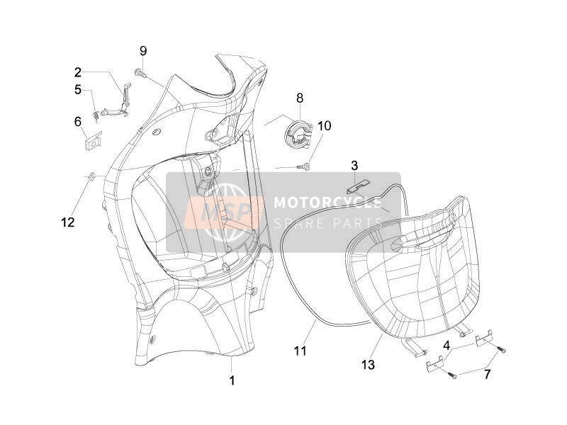 Front Glove-Box - Knee-Guard Panel (2)