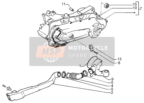 CM023802, Deksel, Piaggio, 2