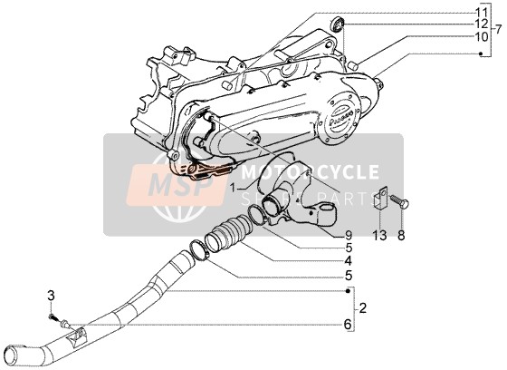 Piaggio Liberty 50 4T RST Delivery 2004 Tapa del embrague para un 2004 Piaggio Liberty 50 4T RST Delivery