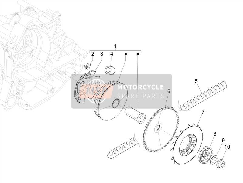 480852, Cinghia, Piaggio, 2