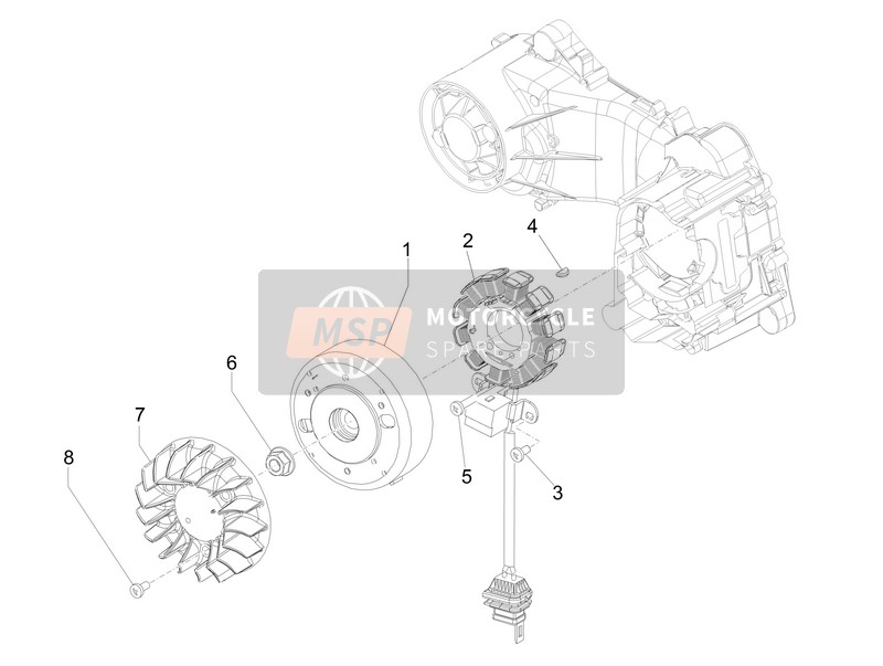 Piaggio Liberty 50 iGet 4T 3V (EMEA) 2015 Flywheel Magnets for a 2015 Piaggio Liberty 50 iGet 4T 3V (EMEA)