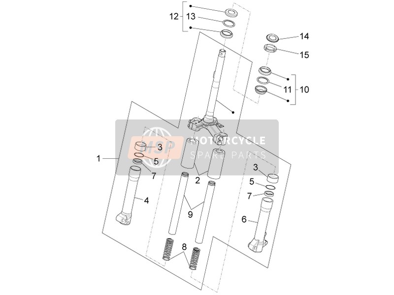 Fork/Steering Tube - Steering Bearing Unit