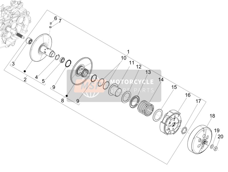 1A002689, Radial Ball Bearing, Piaggio, 0