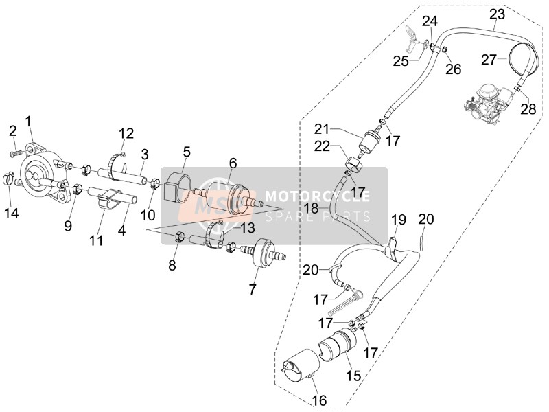 654047, Elektrisch Pomp Ondersteuning, Piaggio, 0