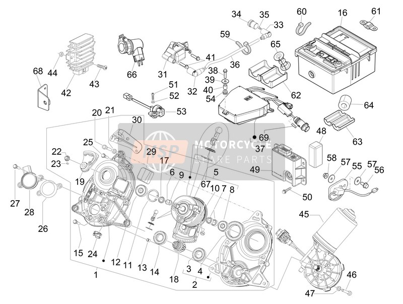 647728, Tie With Knob, Piaggio, 2