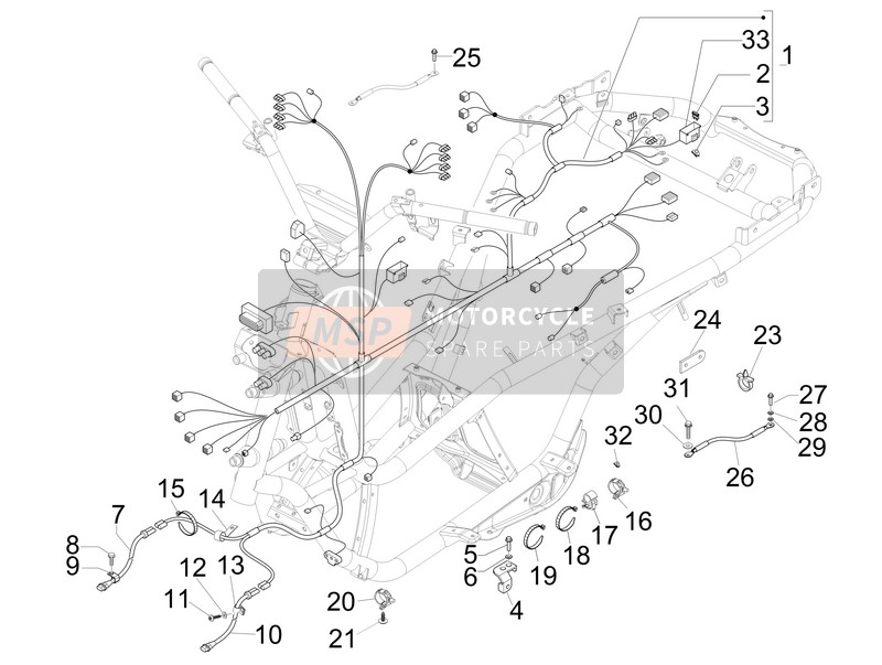 642550, Faisceau Cables, Piaggio, 0