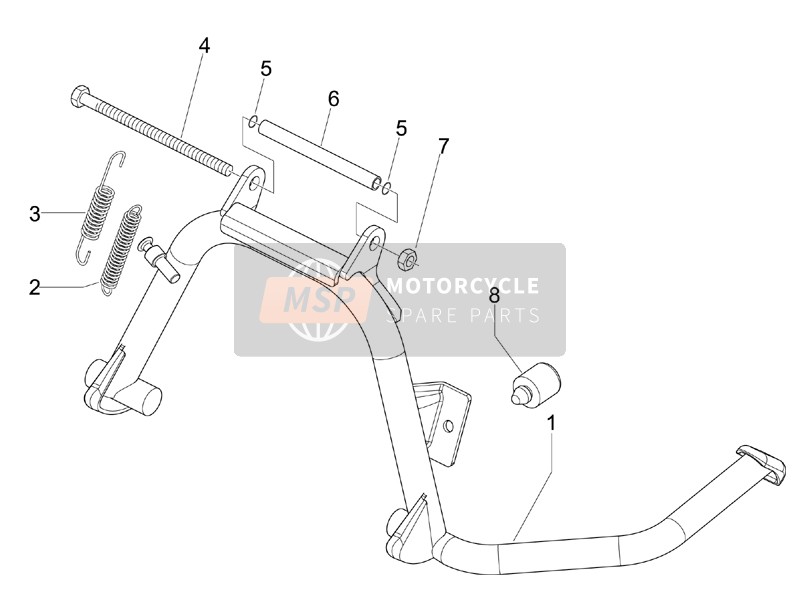 Piaggio MP3 125 ie 2008 Stand/s for a 2008 Piaggio MP3 125 ie