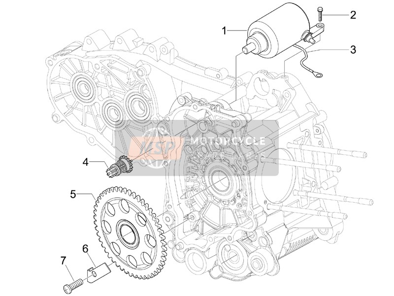 Piaggio MP3 250 2007 Entrée - Démarreur électrique pour un 2007 Piaggio MP3 250