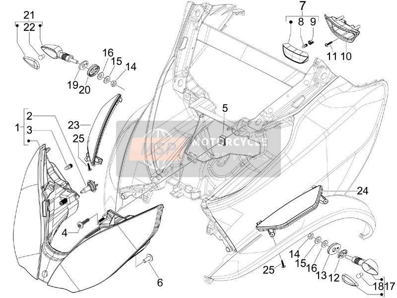 655810, Entretoise, Piaggio, 1