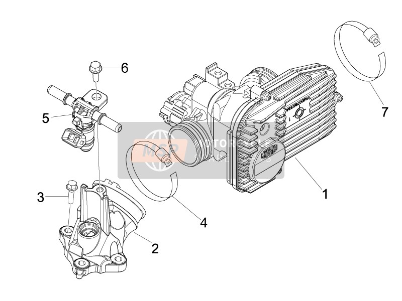 Throttle Body - Injector - Union Pipe