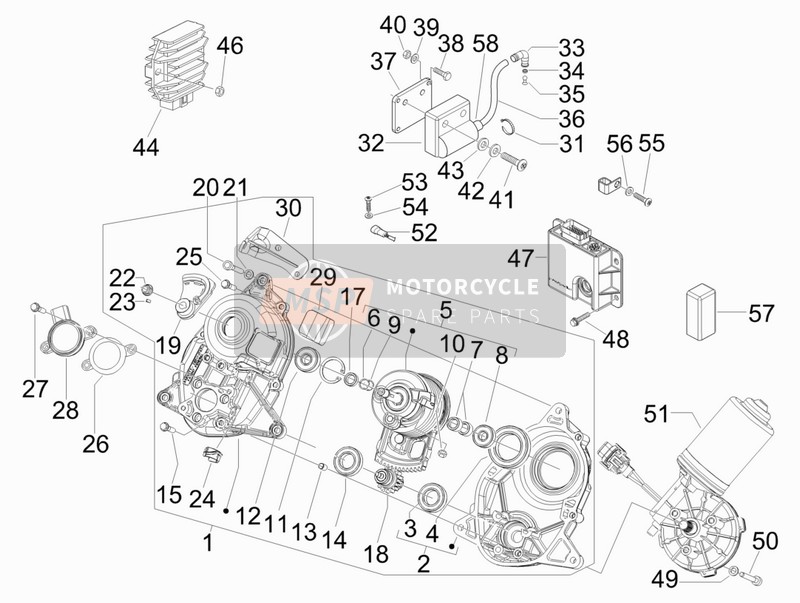 Piaggio MP3 250 ie MIC 2009 Reguladores de voltaje - Unidades de control electrónico (ecu) - H.T. Bobina para un 2009 Piaggio MP3 250 ie MIC