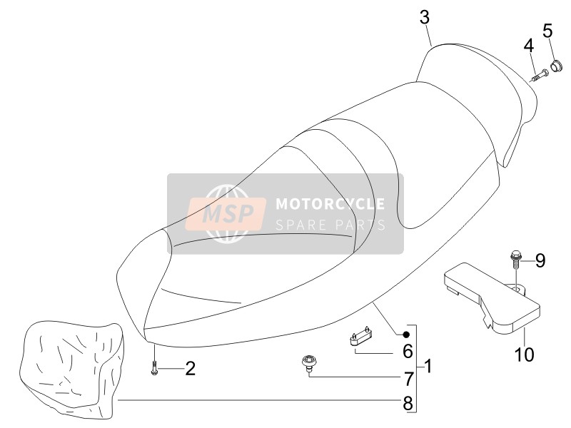 624965, Couvercle Cables, Piaggio, 0