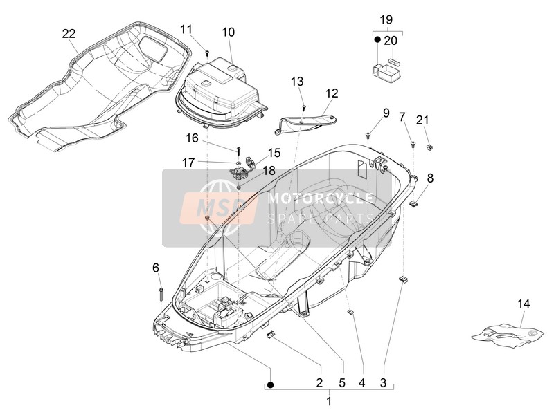 Helmet Housing - Under Saddle