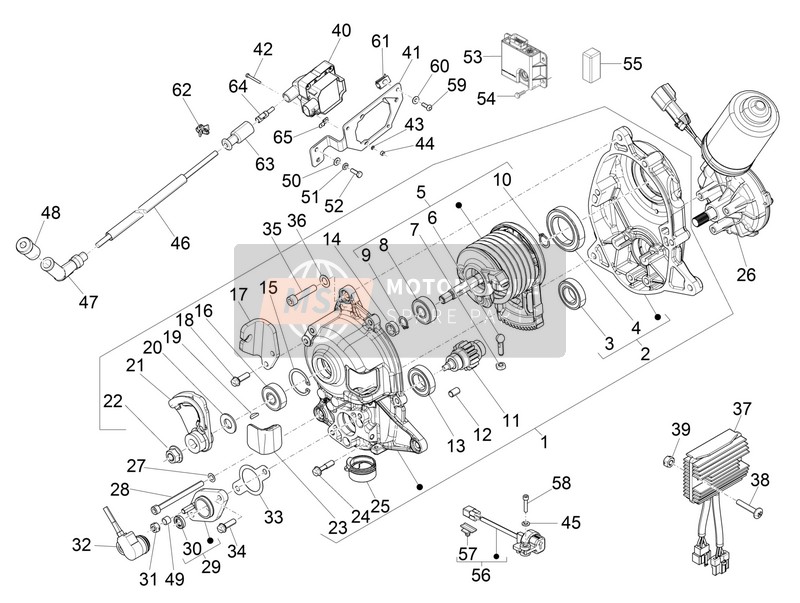 1D0013915, Blinkgeber, Piaggio, 0