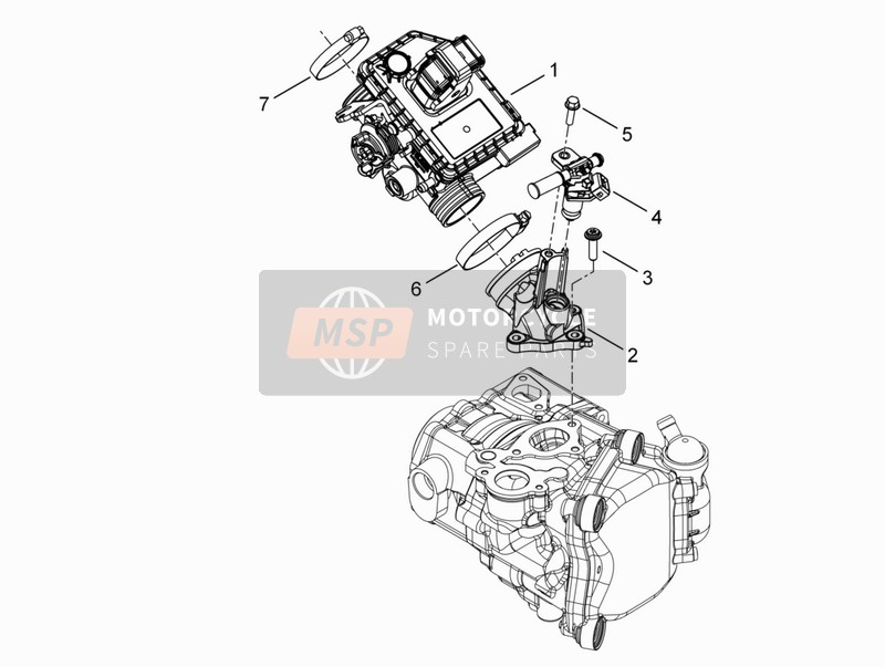 Throttle Body - Injector - Union Pipe