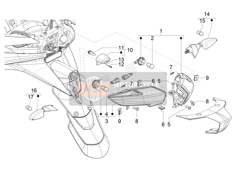 6423855, Eclairage Plaque, Piaggio, 0