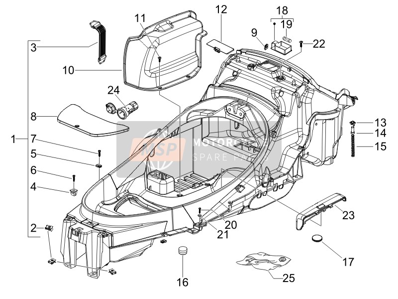 651193, Tool Set, Standard L/jack, Piaggio, 4