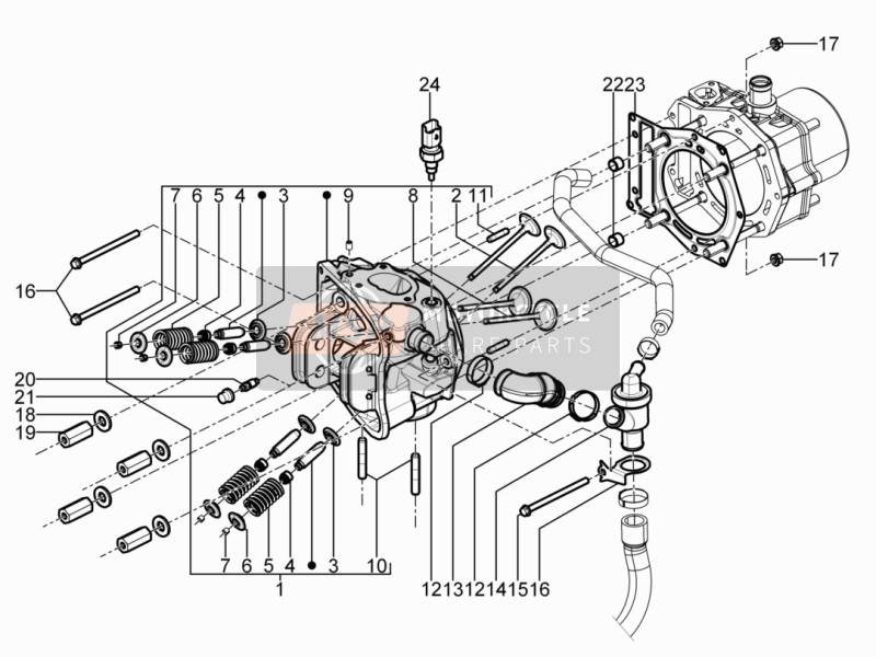 840062, Chapa Soporte, Piaggio, 1