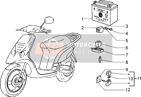 290402, Fuse Holder, Piaggio, 2