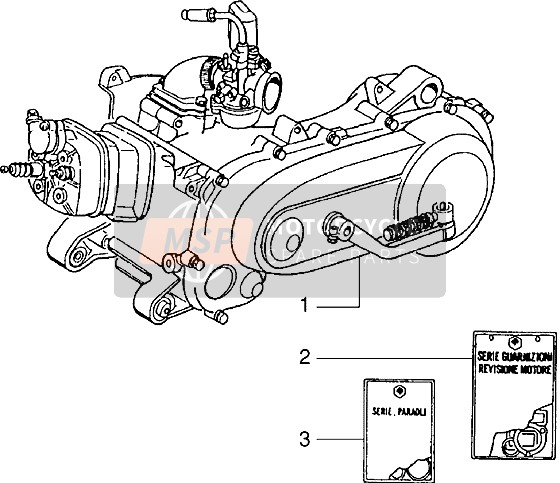 Piaggio NRG 1995 Motor für ein 1995 Piaggio NRG