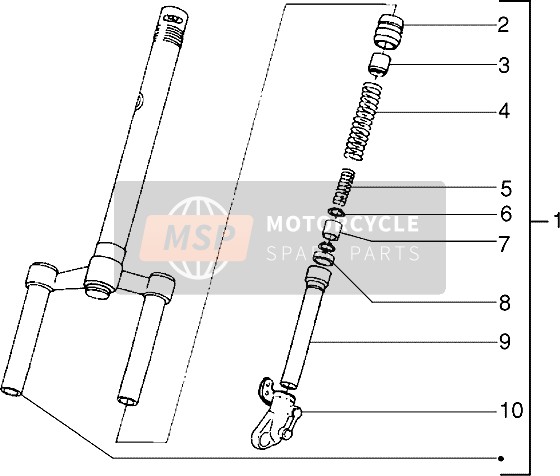 463967, Susp. Leg, Piaggio, 0