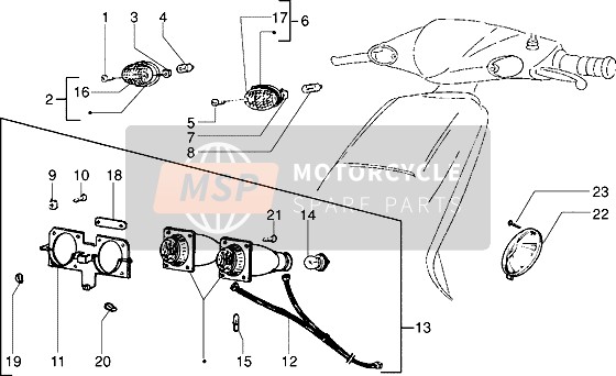 Lampe frontale-Lampe de clignotant