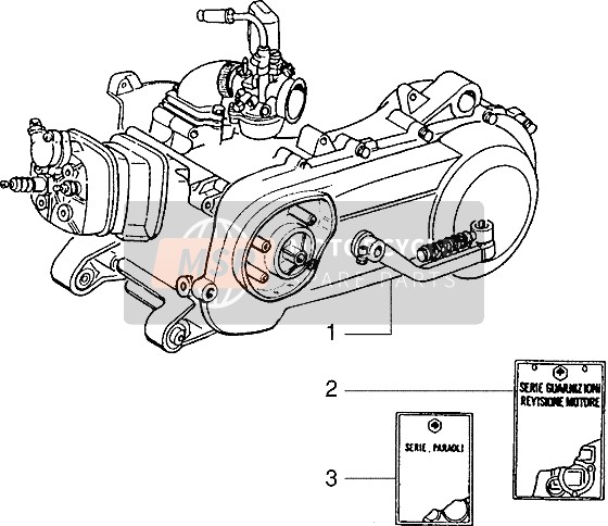 Piaggio NRG Extreme 2002 Engine for a 2002 Piaggio NRG Extreme