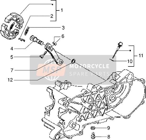 Piaggio NRG Extreme 1999 Brake Lever for a 1999 Piaggio NRG Extreme