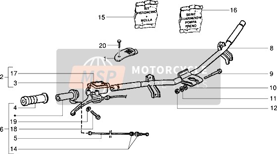 Pièces de composants de guidon (2)