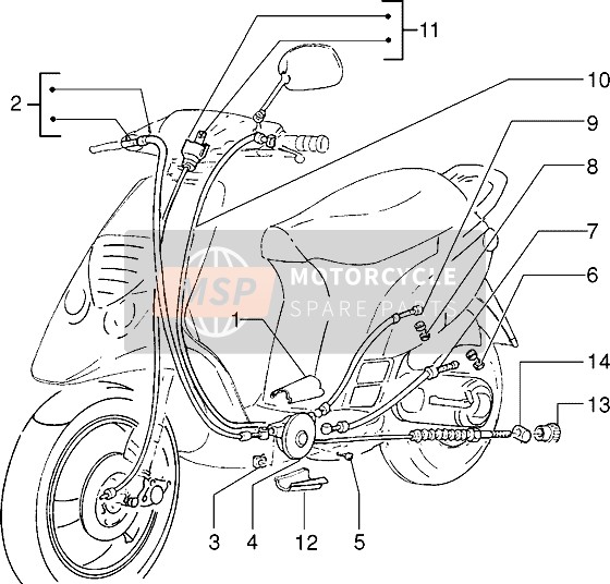 Piaggio NRG MC2 1997 Getriebe für ein 1997 Piaggio NRG MC2