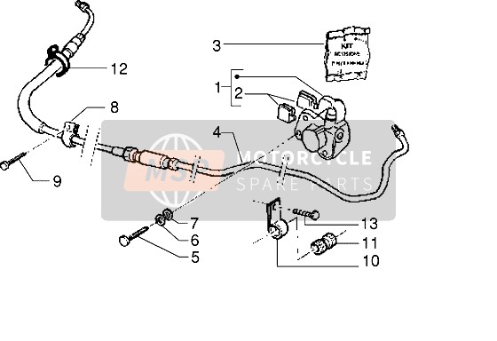 Piaggio NRG MC2 1996 Caliper for a 1996 Piaggio NRG MC2