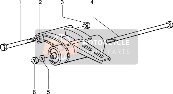 Piaggio NRG MC2 1998 Swing Arm for a 1998 Piaggio NRG MC2