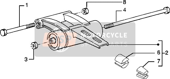 Piaggio NRG MC3 2002 Swing Arm for a 2002 Piaggio NRG MC3