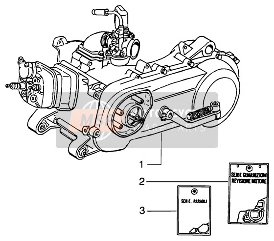 Piaggio NRG MC3 DT 2006 Moteur pour un 2006 Piaggio NRG MC3 DT