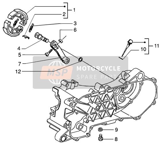 Piaggio NRG MC3 DT 2006 Pinza freno per un 2006 Piaggio NRG MC3 DT