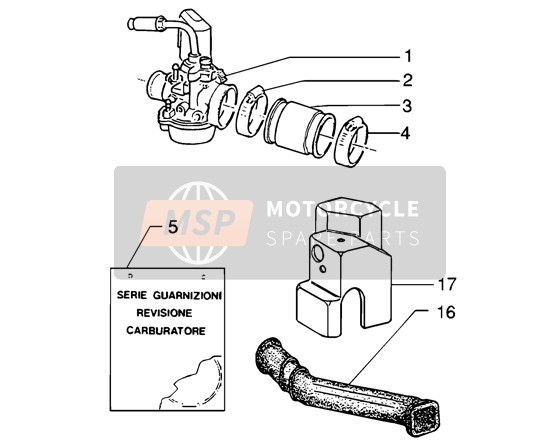 Piaggio NRG MC3 DT 2004 Carburettor for a 2004 Piaggio NRG MC3 DT