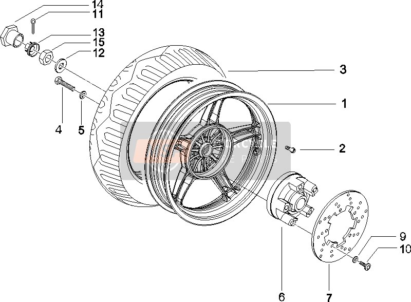 959573, Pneu 140/60-13 Sava, Piaggio, 1