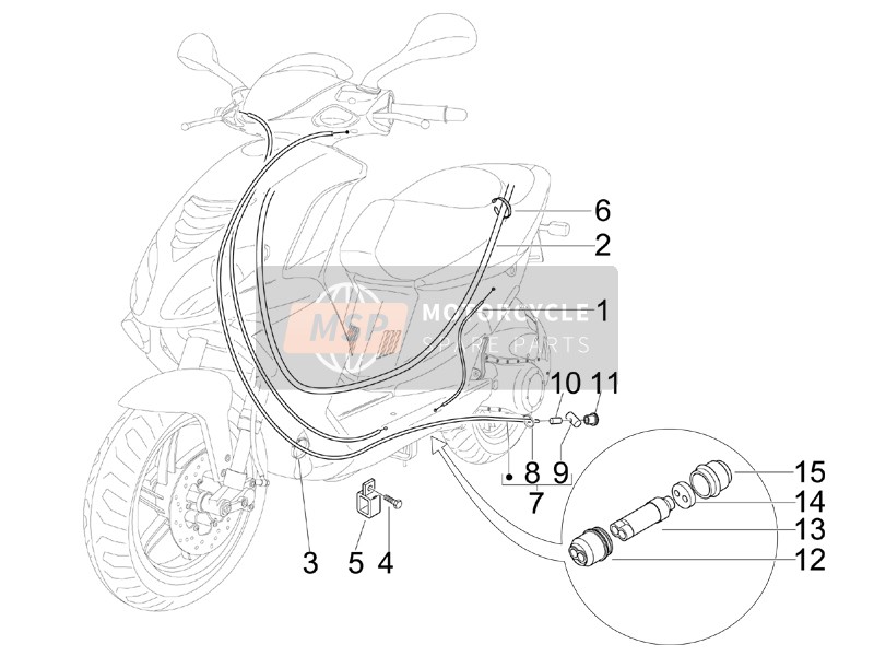 Piaggio NRG Power DT Serie Speciale (D) 2007 Transmissions for a 2007 Piaggio NRG Power DT Serie Speciale (D)