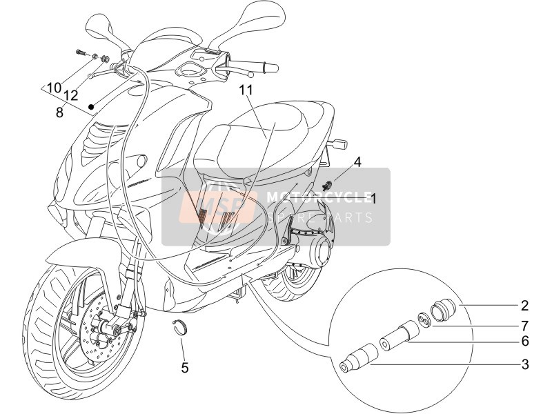 Piaggio NRG Power Pure Jet 2007 Getriebe für ein 2007 Piaggio NRG Power Pure Jet