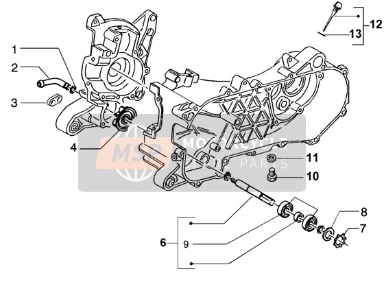 Piaggio NRG Purejet 2003 Water Pump for a 2003 Piaggio NRG Purejet