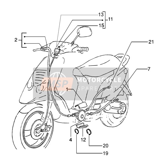 56092R, Gashendel Transmiss., Piaggio, 2