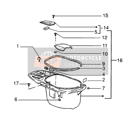 574328, Portello Completo, Piaggio, 2