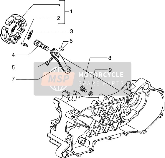 Piaggio NTT 1996 Brake Lever for a 1996 Piaggio NTT