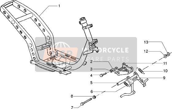 295453, Voetsteun, Piaggio, 1