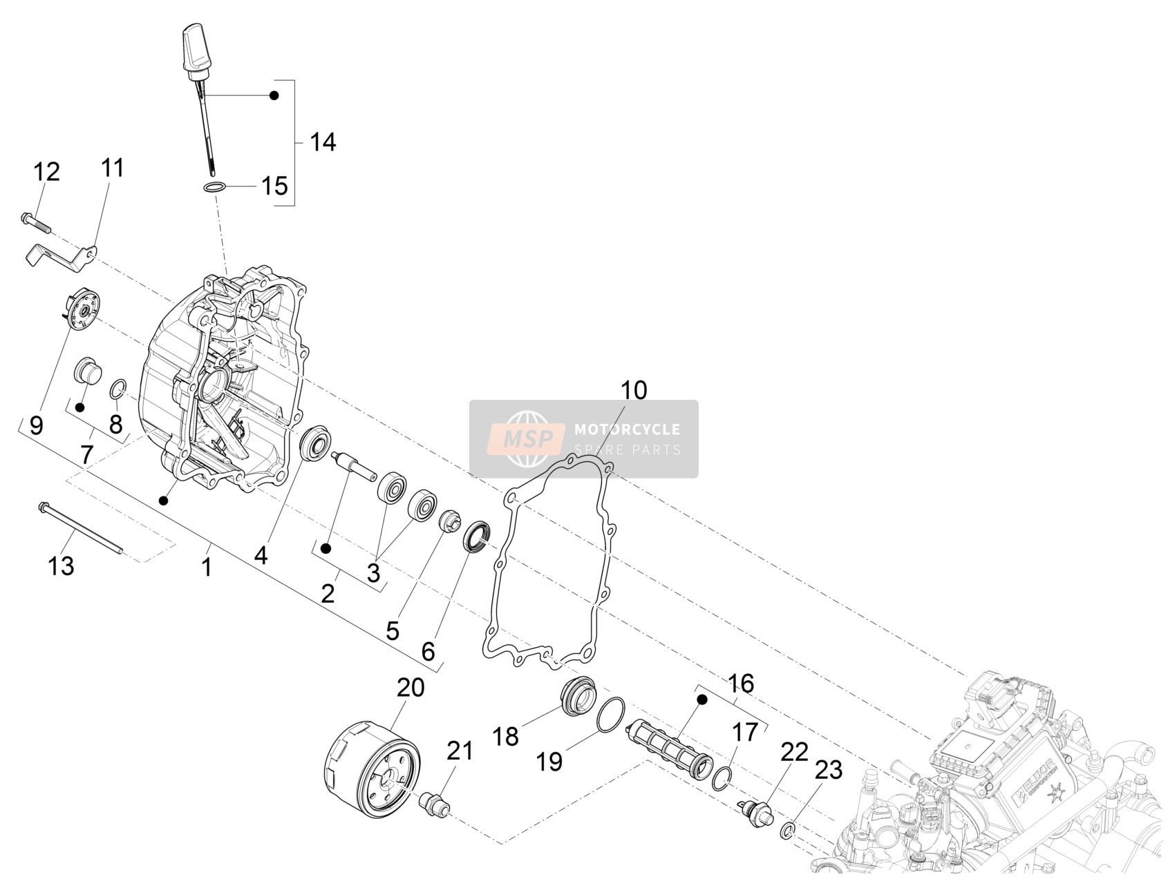 Couvercle D'allumage Magnétique Du Volant - Filtre À Huile