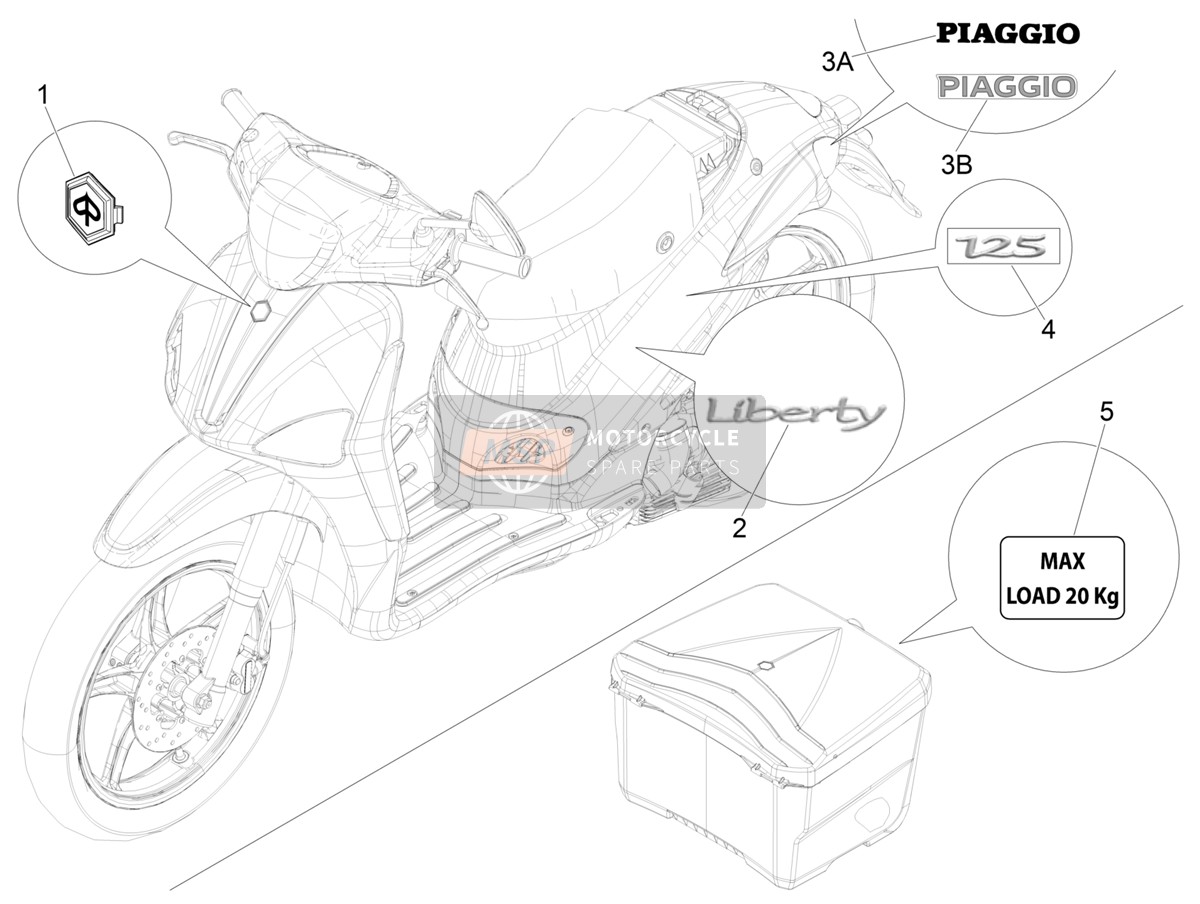 2H002471000A2, Plakette ""Piaggio"", Piaggio, 1
