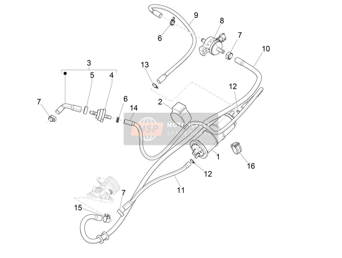 CM283448, Tuyau, Piaggio, 0