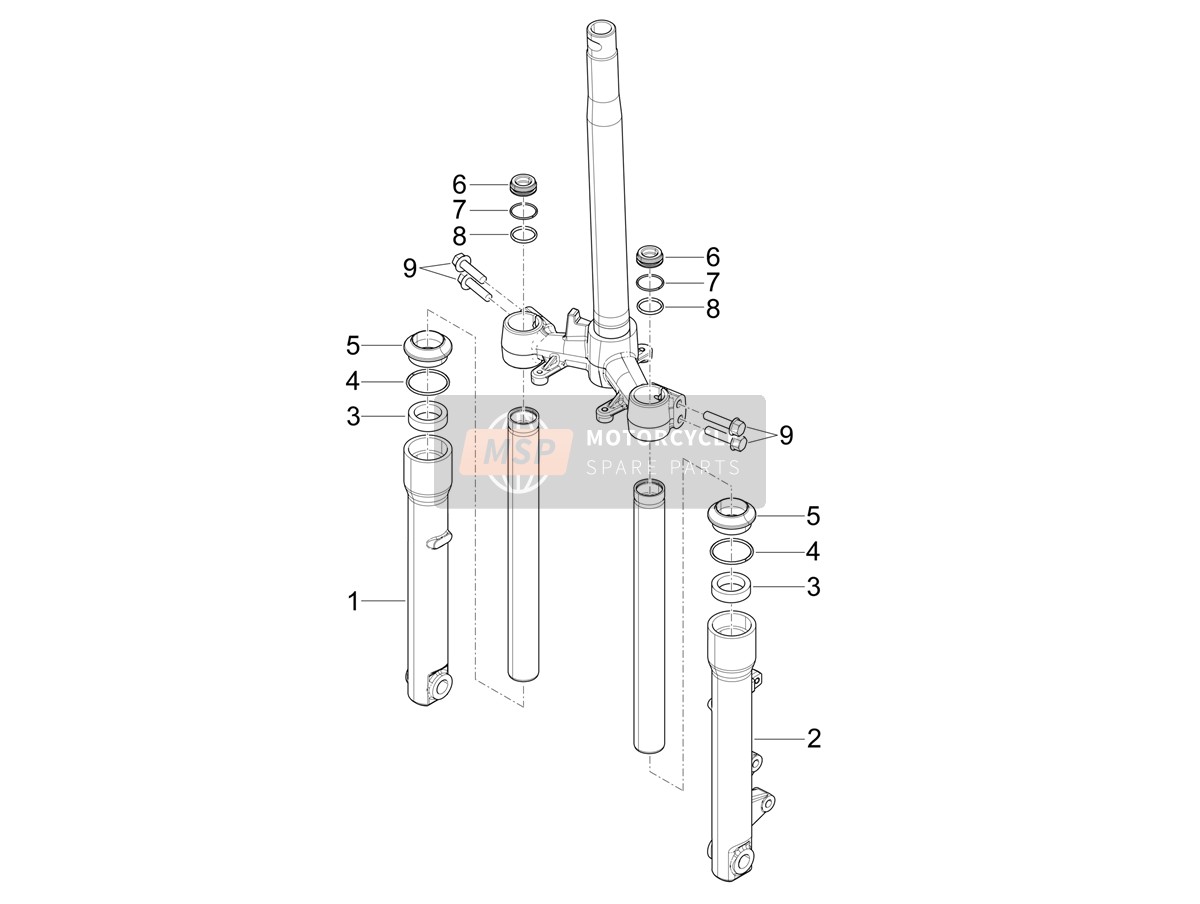 1C003521, Stutzen, Piaggio, 2