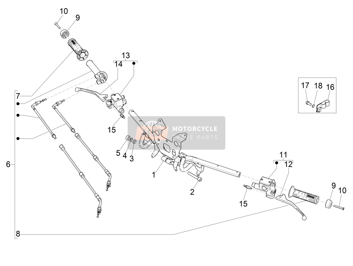 CM295304, Hauptbremszylinder, Piaggio, 0