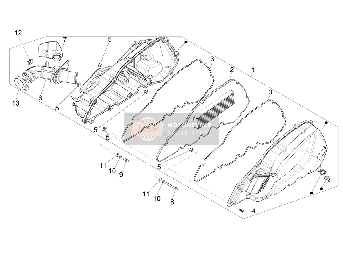 1A014735, Resonator Volume, Piaggio, 1